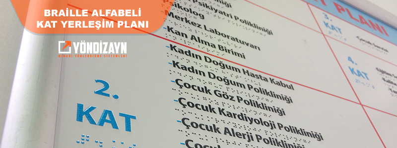 Braille Alfabeli Kabartma Kat Yerleşim Planları