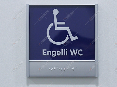 Braille Alfabeli WC Panosu